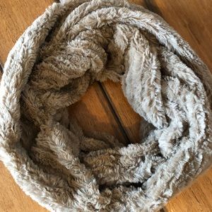 Beige infinity Soft faux fur scarf! New